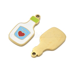 Pendentifs en acier inoxydable 304 émaillés&nbsp;X1-STAS-G360-04G-06