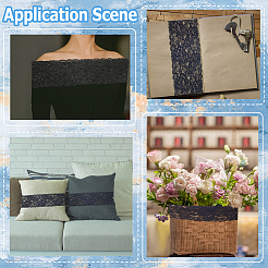 5 ярд полиэстеровой кружевной ленты для изготовления украшений OCOR-GF0004-78B