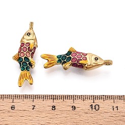 Подвески из нержавеющей стали 304 и эмали&nbsp;STAS-T068-99B-G