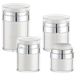 OLYCRAFT 4Pcs 4Size Airless Pump Jar 0.5/1/1.7/3.4OZ Airless Pump Bottles Refillable Travel Cream Vacuum Bottle Empty Cream Jar Cosmetic Containers Lotion Dispenser for Creams Lotion Toiletry