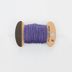 ジュートコード  ジュートストリング  ジュートより糸  3プライ  ジュエリー作りのための  紫色のメディア  2mm  約10.93ヤード（10m）/ボード