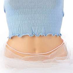 Taillenperlen, Stretch-Taillenketten aus Acrylperlen für Damen, rosa, 31.65 Zoll (80.4 cm), Perlen: 4 mm