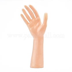 Plastic Mannequin Female Hand Display, Jewelry Bracelet Necklace Ring Glove Stand Holder, PeachPuff, 5.5x10.5x25cm