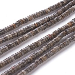 Hebras de cuentas de maifanita natural, abalorios heishi, Disco redondo plano, 4~4.5x2.5mm, agujero: 0.7 mm, aproximamente 167 pcs / cadena, 15.43 pulgada (39.2 cm)