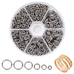 Stainless Steel Open Small Jump Rings For Jewelry Making Diameter 4/5/6/8/9/10mm Wire, 18 Gauge(About 1000Pcs/box)