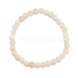 Bracelet extensible en perles de pépite à facettes en jade topaze naturelle, bracelet reiki pour femme, diamètre intérieur: 2-1/4 pouce (5.6 cm)