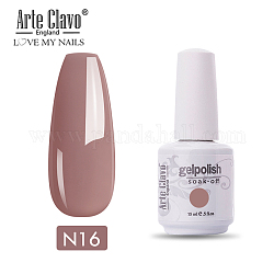 15 ml spezielles Nagelgel, für Nail Art Stempeldruck, Lack Maniküre Starter Kit, rosigbraun, Flasche: 34x80mm