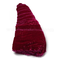 Olycraft 1 rouleau de rubans en tissu polyester, avec bord brut, Accessoires de vêtement, rouge foncé, 3-1/8 pouce (80 mm), environ 3 mètres / rouleau