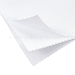 Sets de papier mousse éponge eva, avec double dos adhésif, antidérapant, rectangle, blanc, 20x15x0.2 cm
