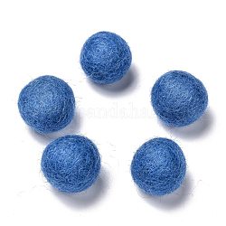 Шерстяные войлочные шарики, стальной синий, 18~22 мм