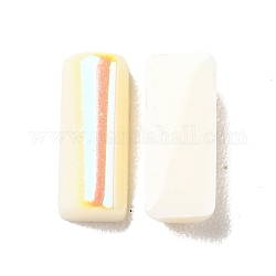 Accessori in plastica per nail art in abs, rettangolo, bianco crema, 7x3x2mm, circa 5000pcs/scatola
