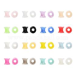 32Pcs 16 Colors Silicone Glitter Thin Ear Gauges Flesh Tunnels Plugs, Ring, Mixed Color, 6mm, Hole: 5.4mm, 2pcs/color