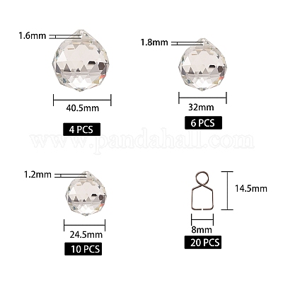 Стеклянные подвески каплевидный прозрачный k9 DJEW-SZ0001-02P-1