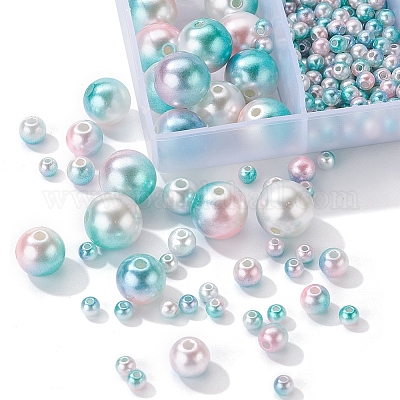 497шт 5 стиля радуги абс пластик имитация жемчуга OACR-YW0001-09B-1