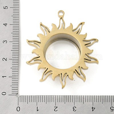 Ионное покрытие (ip) 304 нержавеющая сталь медальон подвески STAS-S132-08G-02-1