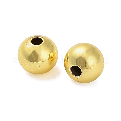 Круглых бусин латунные KK-A276-02B-G-1