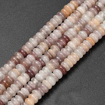 Натуральный лепидолит / пурпурный слюдяный камень бисер пряди G-L635-A30-4x2mm-1