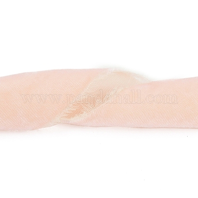 Плоская бархатная лента с потертой бахромой длиной 3 ярд. OCOR-XCP0002-66-1