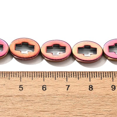 Гальванические нити из синтетических немагнитных гематитовых бусин G-L613-Z01-03I-1