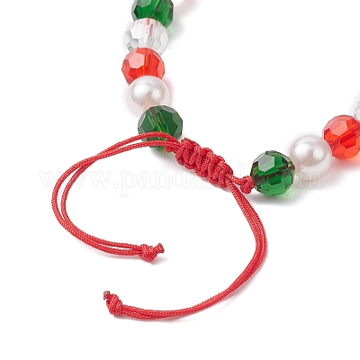 Стеклянные браслеты BJEW-JB12438-01-1