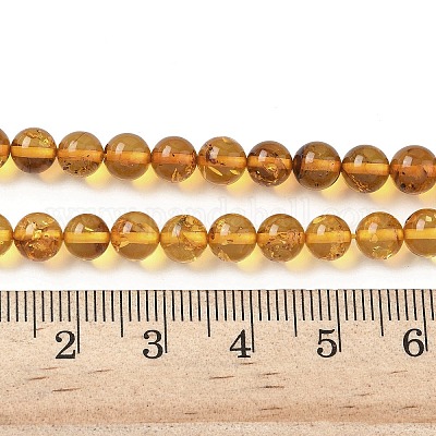 Янтарные шарики нити G-L095-B01-6mm-02-1