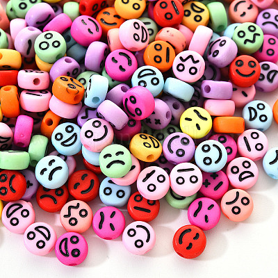 Непрозрачные акриловые бусины MACR-YW0001-22L-1