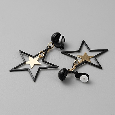 Латуни клипсы EJEW-WH0019-29EB-1