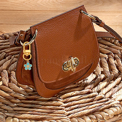 24шт 6 цвета сплава эмали кулон украшения HJEW-GO00007-1