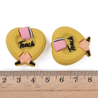 Силиконовые бусины на тему дня учителя SIL-I013-01B-1