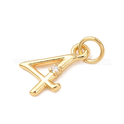 Латунные микро проложить кубического циркония подвески KK-D019-28G-04-1