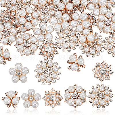 40 шт. 5 стиля сплава стразы кабошоны FIND-GA0006-81-1