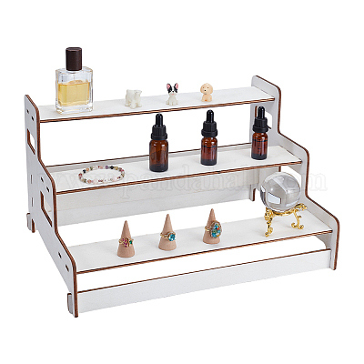 3-ярусные деревянные полукруглые подставки для десертов ODIS-WH0030-183B-1