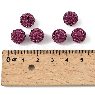 Pave disco бусины&nbsp;RB-Q195-10mm-502-1