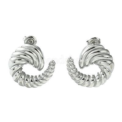 Серьги-гвоздики из нержавеющей стали 304 EJEW-Z038-03P-1