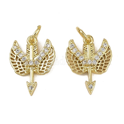 Латунные микро проложить кубического циркония подвески KK-I358-017G-1