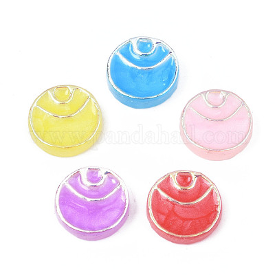 Кабошоны из непрозрачной смолы с гальванопокрытием CRES-S302-67-1