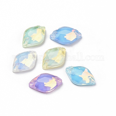 Эффект мокко форма лимона пришивка стразами RGLA-C001-03A-AM-1