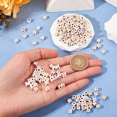 Непрозрачные акриловые бусины MACR-TAG0001-07M-1