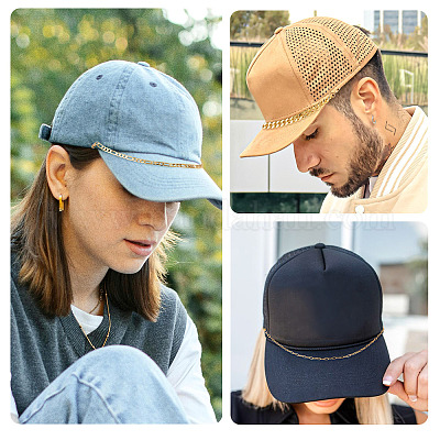 4 шт. 4 стиля латунная скрепка и кубинское звено 7 цепи панцирного типа&nbsp;AJEW-TAC00042-1