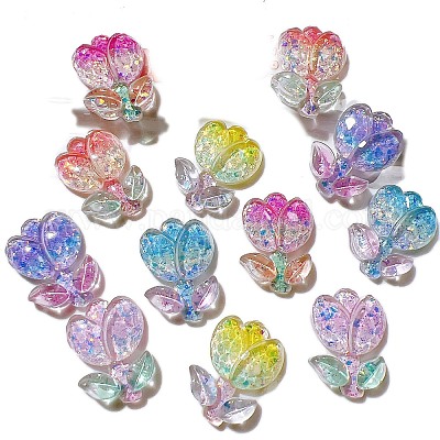 Двухцветные смоляные кабошоны PW-WG3D624-01-1