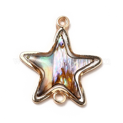 14K Gold Filled Star Charms, Gold Filled Star Connector Charms for