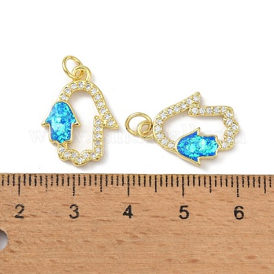 Латунные микро проложить кубического циркония подвески KK-A197-01G-1