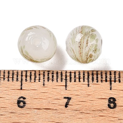 Бусины ручной работы бусины золотого песка LAMP-T023-04B-02-1