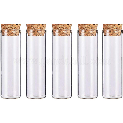 Пустые бутылки с небольшим стеклянным пробком AJEW-BC0003-05-1