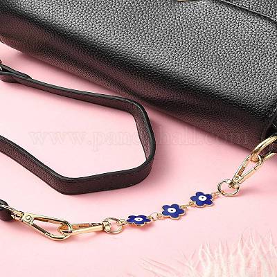 Ремешок для сумки из сплава эмали сглаза с цветком и цветком FIND-YW00004-1