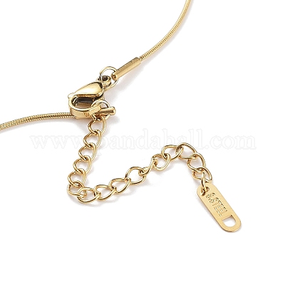 Ионное покрытие(ip) 304 нержавеющая сталь подвески ожерелья NJEW-F318-05G-1