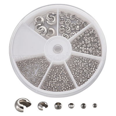 Обжимные бусины из нержавеющей стали 304 STAS-TA0004-11P-1