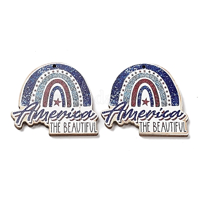 Большие деревянные подвески WOOD-D028-01C-1