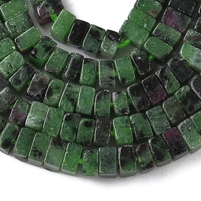 Натуральный рубин в цоизита бусин пряди G-A280-C09-01-1