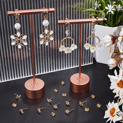 6 шт. 2 шт. фурнитура для сережек-гвоздиков из латуни с кубическим цирконием в виде звезды и луны KK-BBC0012-70-1